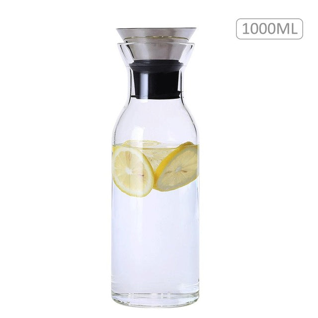 Drinkware Jug High Borosilicate Glass Container Bottle Cold Hot Kettle Restaurant Home Lemon Juice Tea Milk Cup Accessories Tool