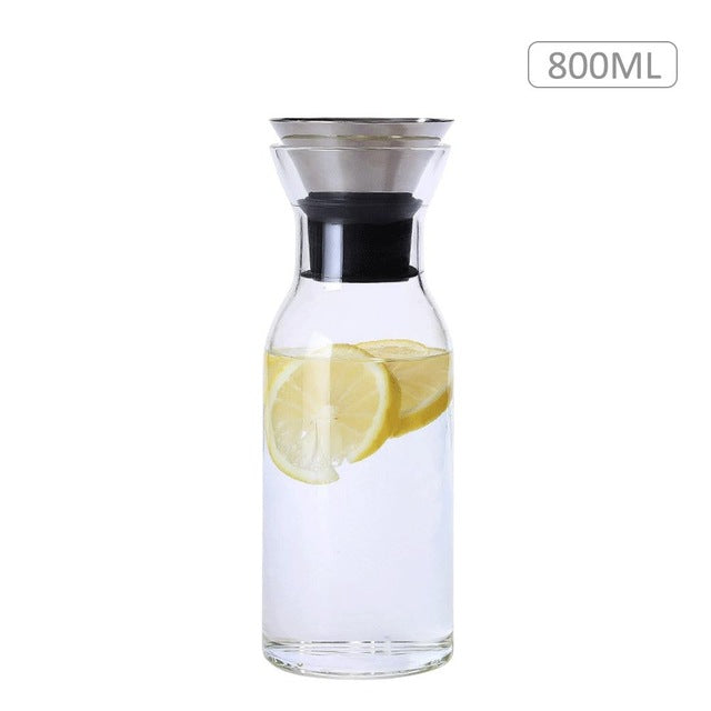 Drinkware Jug High Borosilicate Glass Container Bottle Cold Hot Kettle Restaurant Home Lemon Juice Tea Milk Cup Accessories Tool