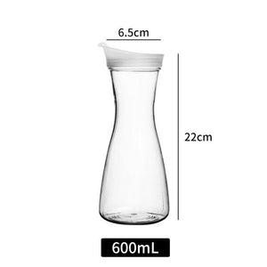 Plastic Water Pitcher Transparent Water Carafe for Coffee Juice Ice Tea Wine Beverage Dispenser Tea Pot with Lid Drinkware