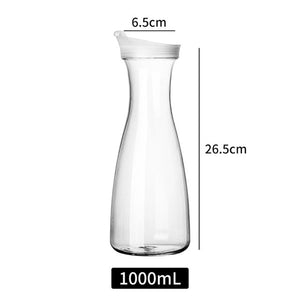 Plastic Water Pitcher Transparent Water Carafe for Coffee Juice Ice Tea Wine Beverage Dispenser Tea Pot with Lid Drinkware