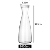 Plastic Water Pitcher Transparent Water Carafe for Coffee Juice Ice Tea Wine Beverage Dispenser Tea Pot with Lid Drinkware