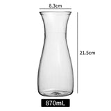 Plastic Water Pitcher Transparent Water Carafe for Coffee Juice Ice Tea Wine Beverage Dispenser Tea Pot with Lid Drinkware