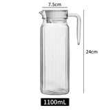 Plastic Water Pitcher Transparent Water Carafe for Coffee Juice Ice Tea Wine Beverage Dispenser Tea Pot with Lid Drinkware