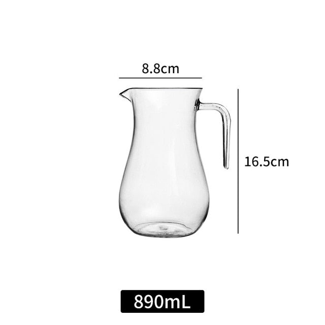 Plastic Water Pitcher Transparent Water Carafe for Coffee Juice Ice Tea Wine Beverage Dispenser Tea Pot with Lid Drinkware