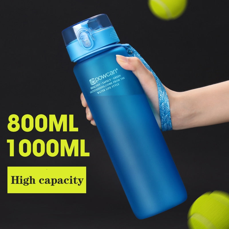 Sport Water Bottle Protein Shaker Camping Hiking Drink Bottles for water 560/800/1000ml  Bpa Free Plastic Drinkware My Bottle