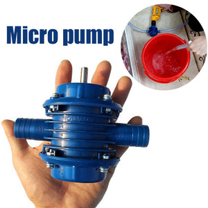 Metal Blue Hand Drill Pump Self Priming Pump DIY Home Water Pump Convenient Practical Household Garden for Tools