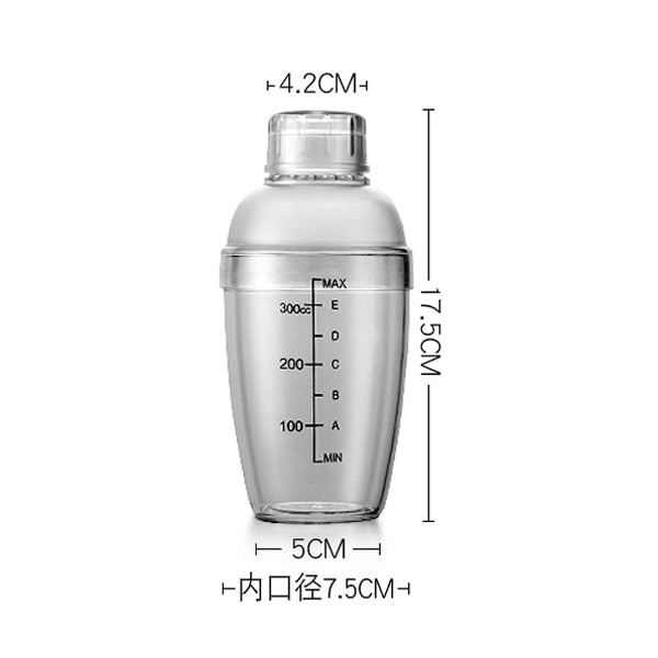 Plastic Cocktail Shaker 350ml/530ml/700ml/1000ml Wine Beverage Mixer Wine Shaker Drink Mixer Barware home bar tools mx3161438