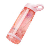 Water Bottle 550/850ml Portable Cute Juice Drinkware Drinking Cup with Lid Straw Office Outdoor Sports Travel Water Drink Bottle