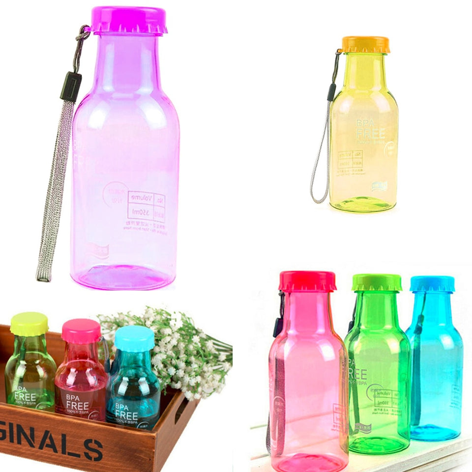 BPA free 350ml Leak-Proof Sports Water Bottle Large Capacity Plastic Bottle Bicycle Camping Sports Bottle Drinkware Cover Lip