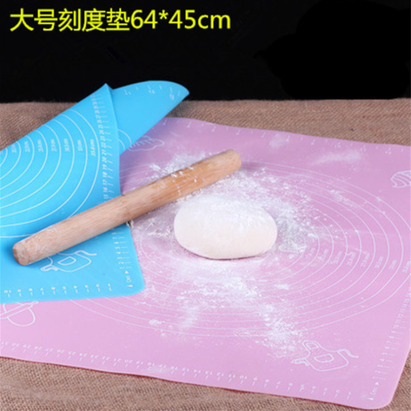 Large 64*45 knead dough roll pad kitchen gadget silicone baking pad baking pad