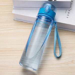 Water Bottle 560ML 400ML Plastic Drinkware Tour Outdoor Sport School Leak Proof Seal Gourde Climbing Water Bottles