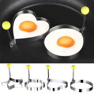 New Arrival Hot Fried Egg Pancake Shaper Stainless Steel Shaper Mould Mold Kitchen Rings Heart Kitchen Tool