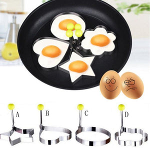 New Arrival Hot Fried Egg Pancake Shaper Stainless Steel Shaper Mould Mold Kitchen Rings Heart Kitchen Tool