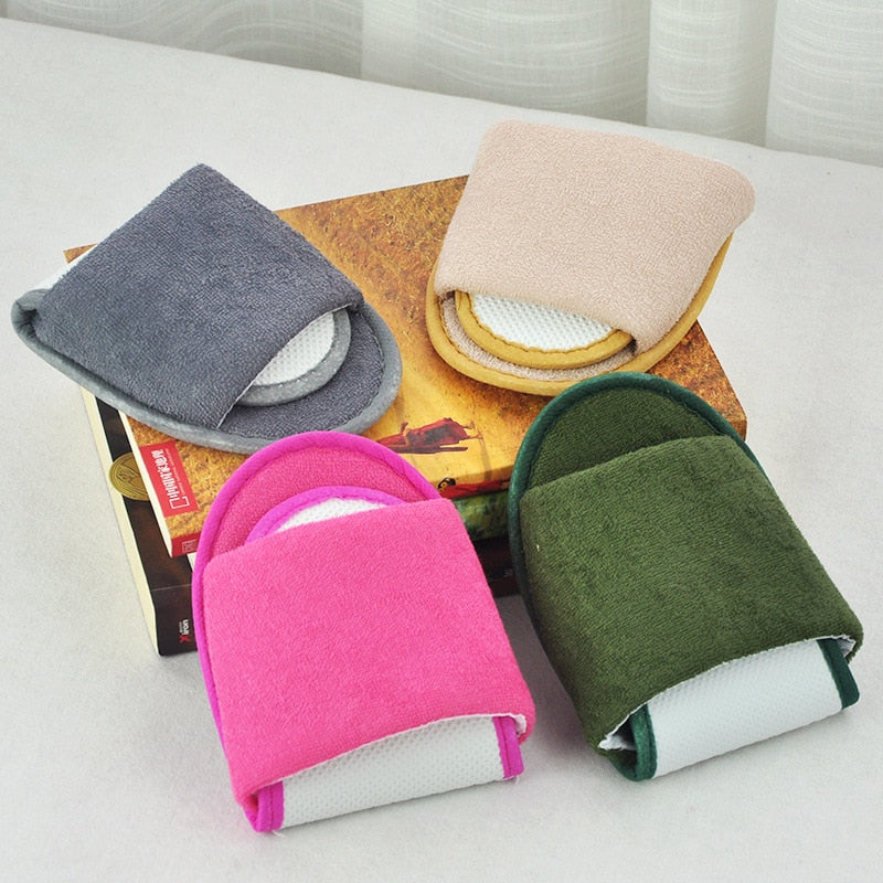 1 pair Foldable Home Hotel Breathable  Slippers SPA Travel Salon Wear With Storage Cotton Cloth Travel Accessories